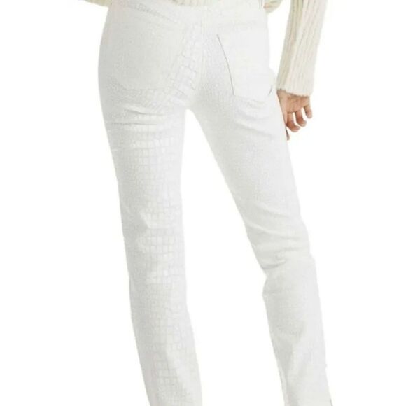 NWT Free People Lydia Embossed Straight Leg Jean - Picture 5 of 8